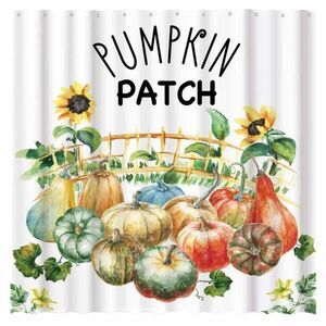 Pumpkin Patch Shower Curtain Fall Autumn Harvest Home Bathtubs Bathroom